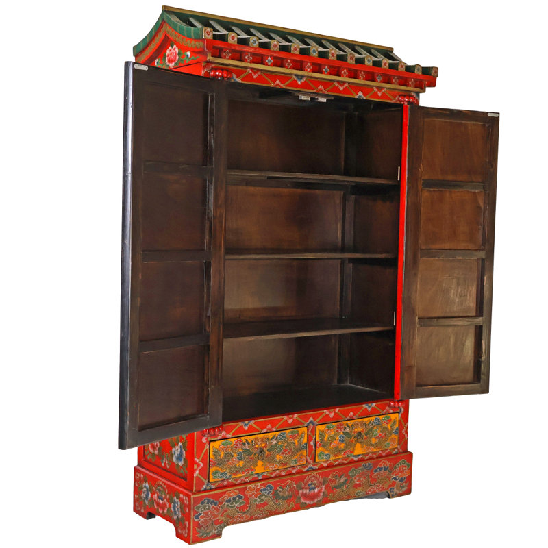 Pagoda Top Tibetan armoire