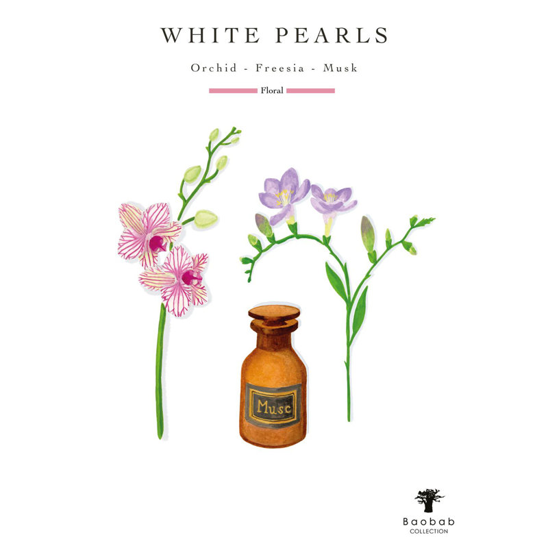 Pearls White Candle, 13.8" H x 9.36" W x 9.36" D