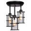 Plafonnier semi-encastré 3 lumières Ches Cage