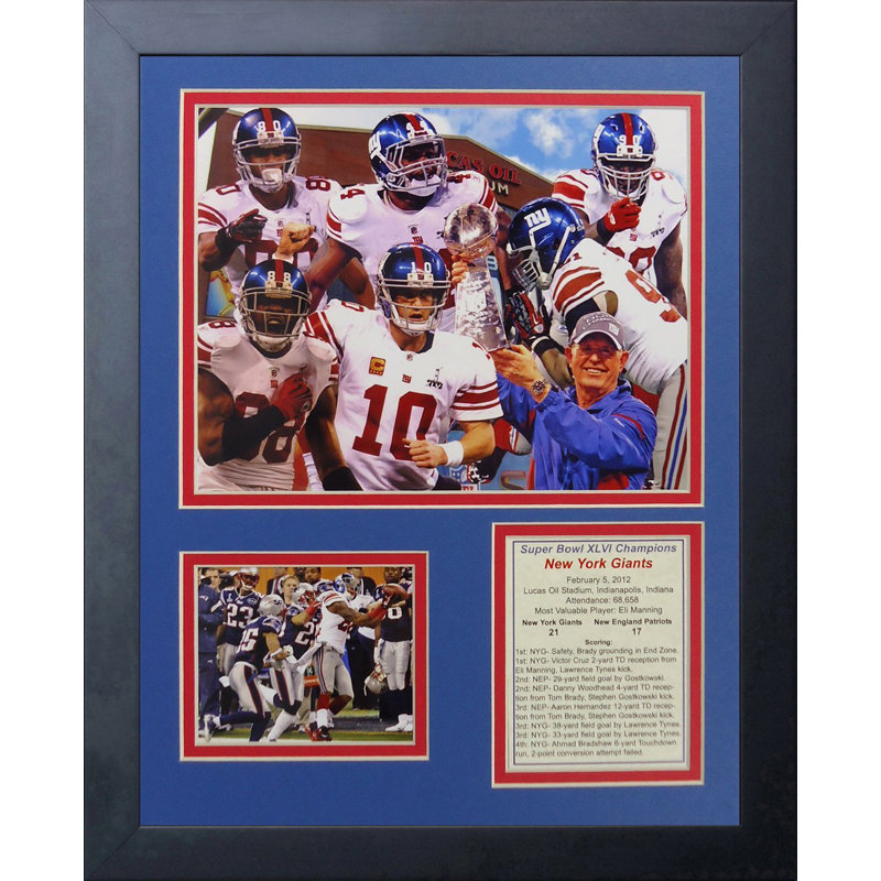 New York Giants 2011 Champs Framed Sports Memorabilia