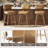 Modern Swivel Upholstered Counter Stools with Metal Frame-502658945