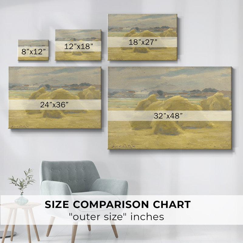 Paysage rétro -DCCXLV, H 33 po x l 49 po x P 1,5 po, Toile tendue