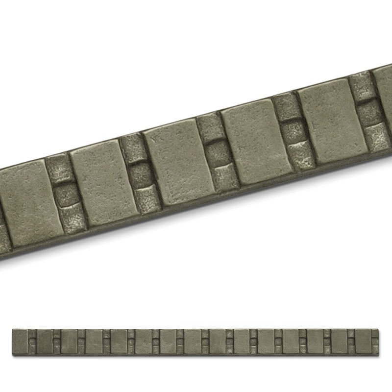 Ladder 10" x 0.75" Metal Liner Tile Trim, Traditional Bronze