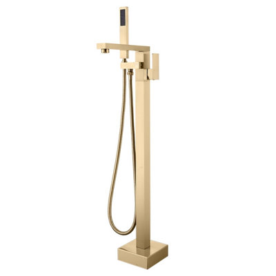 Floor Tub Spout with Diverter
