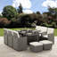 Allexia 10 - Person Wicker Patio Dining Set with Rectangular Table , Cushions Included-124197716-127376261