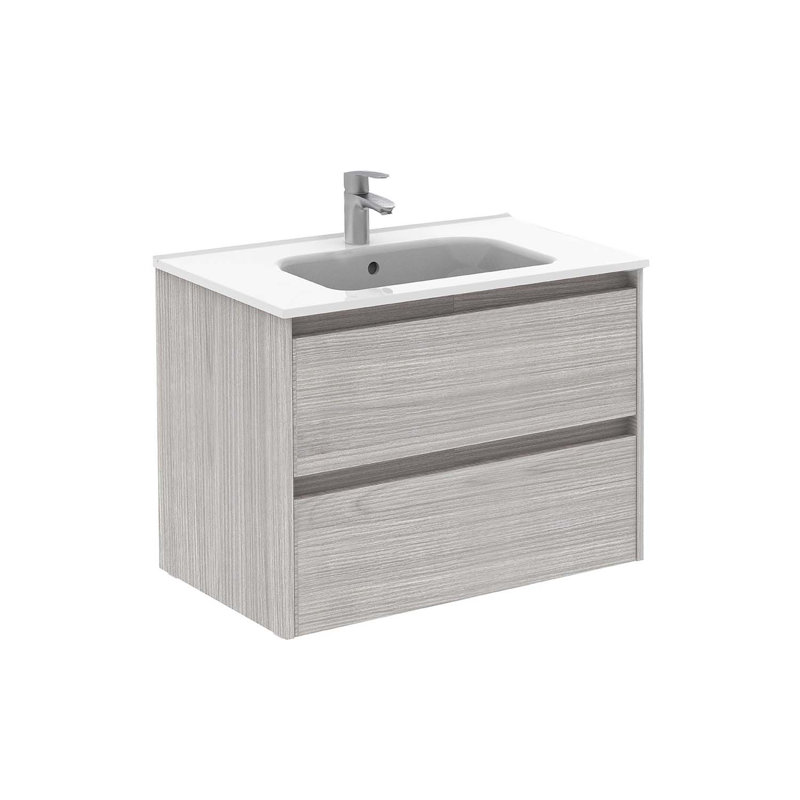 Ensemble de meuble-lavabo mural simple 32 "Mallie, Gris sable