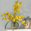 Liquid Illusion Dancing Lady Silk Orchids Floral Arrangements in Vase-1822075791