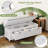 Classic Upholstered 3-Drawer Storage Bench-1416078741