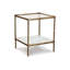 Table de bout en verre avec rangement Broadhurst