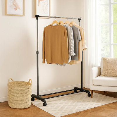 80 cm Adjustable Rolling Clothes Rack