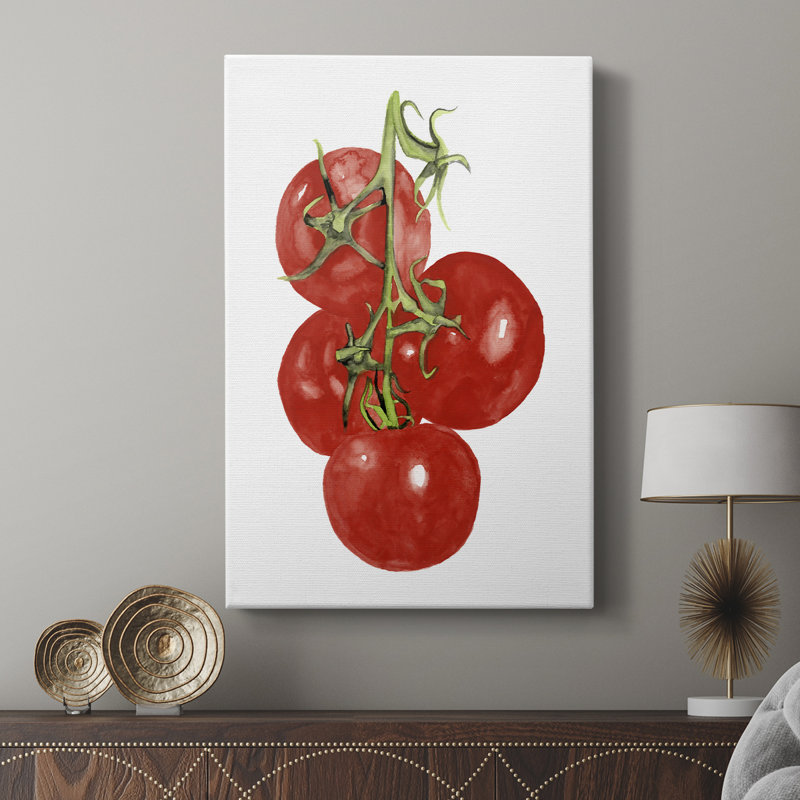 Aquarelle Veggie IV - galerie Cavas sur mesure, H 48 po x l 32 po