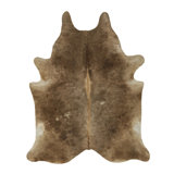 Rug & Kilim’S Extra Large Cowhide Rug In Brown And White Tones