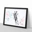 Giraffe with Paint Splashes - Picture Frame Graphic Art Print-56713249-56713245