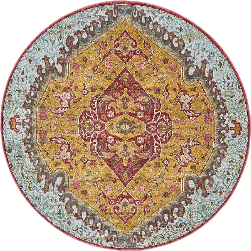 Oriental Indoor Rug, Round 8'4"