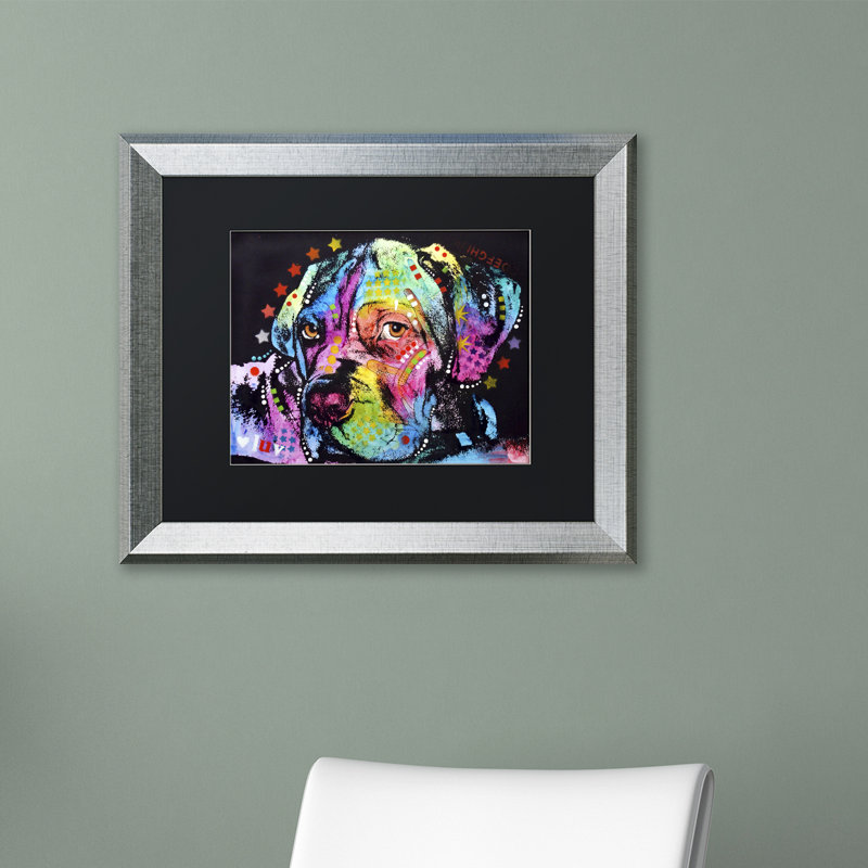 « young marigide », reproduction d’art encadrée, H 16 po x l 20 po x P 0,5 po, Noir