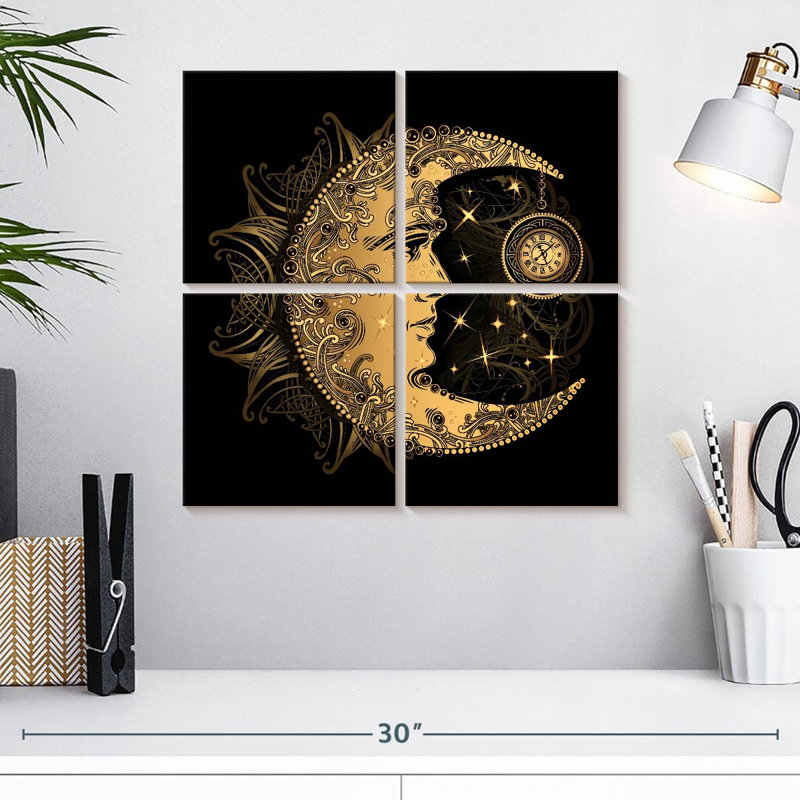 Croissant de lune Oberle Bohemian, H 18 po x l 18 po