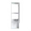 Armoire de rangement pour salle de bain, tiroir à fermeture en douceur, blanc brillant