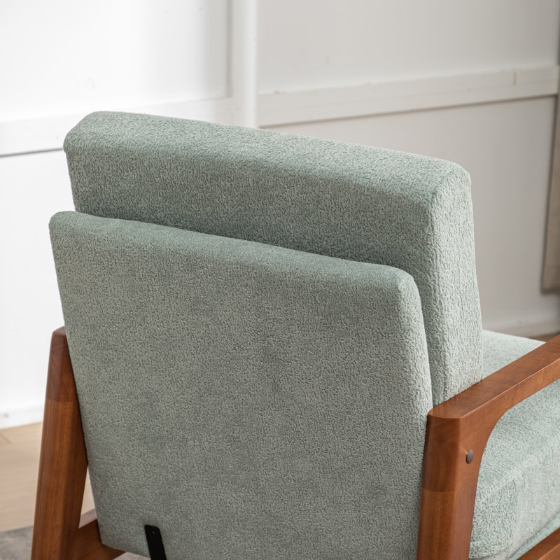 Luberisse 25'' Wide Upholstered Polyester Armchair, Teal Polyester