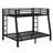 Compact Metal Bunk Bed With Attached Ladder-1212472650