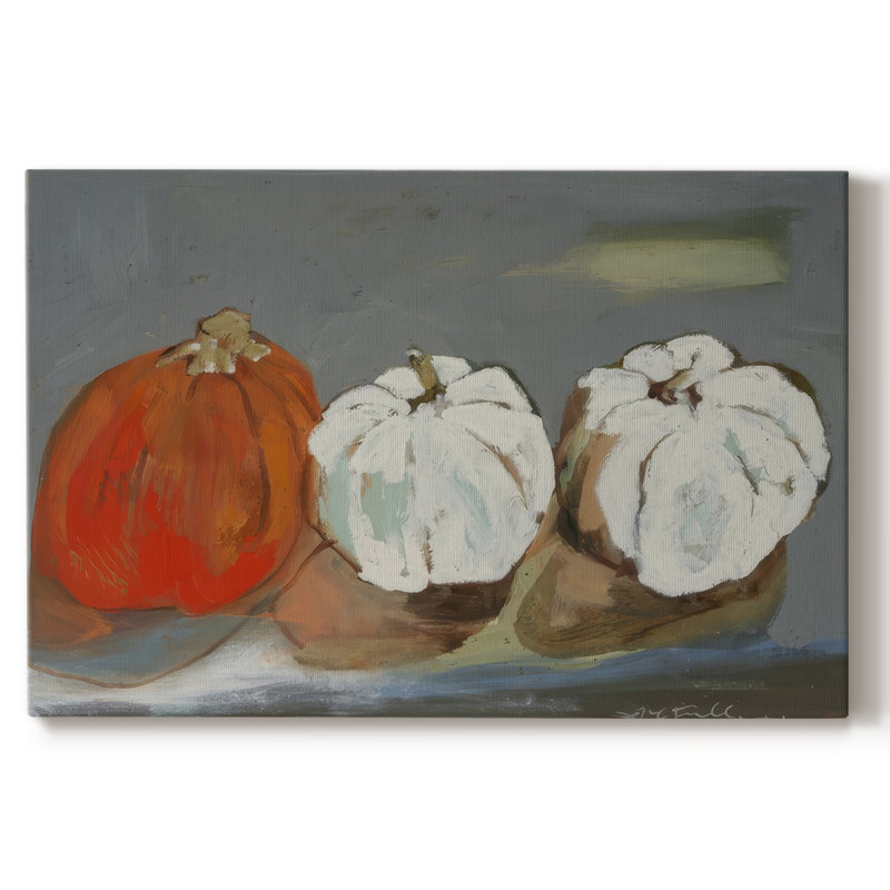 Un orange, deux blancs - galerie Cavas, 24 x 36