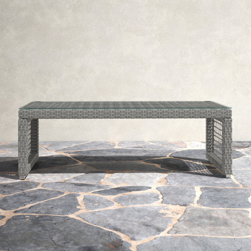 Table basse d'extérieur en rotin Aura