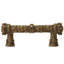 Carpe Diem 6132-3C Crowning Glory Queen Anne Antique Brass Queen Anne 5 inches c.c. pull w/ Swarovski Crystals in Antique Brass-740786050-740786060