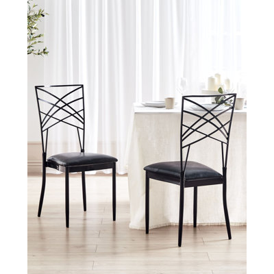 Damajae 45cm H Upholstered Ladder Back Side Chair