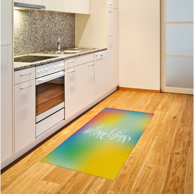 Saying High Density Long Fiber Poly Threads Decorative Area Rug Carpet, Rectangle 2'7" x 5'