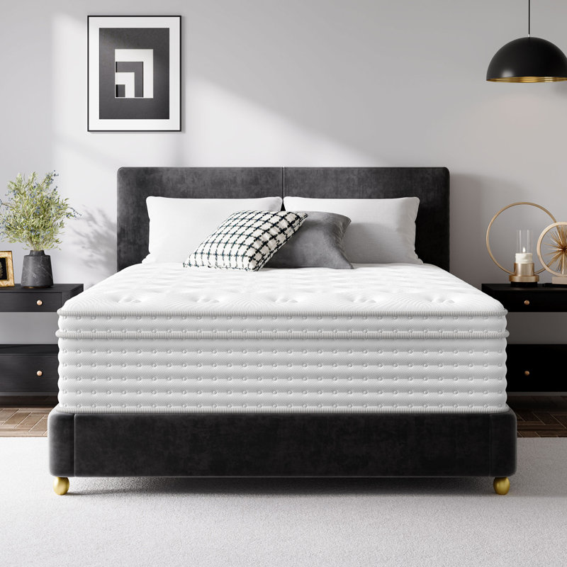 12"/14" Medium Mattress,Hybrid Memory Foam Hotel Collection Mattress,Pocket Spring for Pressure Relief & Motion Isolation