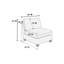 Canapé modulaire en chenille gris de style contemporain modulaire 8 pièces avec contreplaqué
