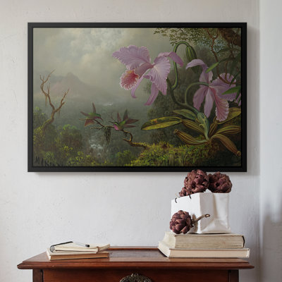 Deux colibris anges du soleil sur une branche, v. 1890-1904 - Martin Johnson Heade, toile tendue avec châssis