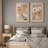 «Abstract Botanical Boho Floral & Botanical Neuteral Artwork», reproduction d'art sur toile encadrée 2 pièces-91068938-91068934