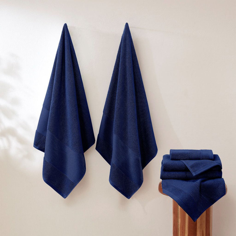 Modern Threads - Air Cloud 6-Piece 100% Zero-Twist Cotton Towel Set - Bath Towels, Hand Towels, & Washcloths - Super Absorbent & Quick Dry - 500 GSM - Soft & Plush
