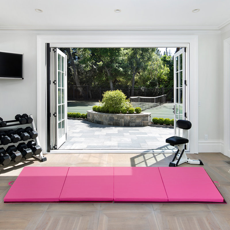 Tapis de gymnastique, Rose, 10 pi x 4 pi x 2 pi