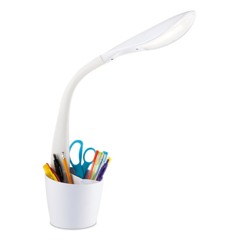 Lampe d'organisation de bureau à DEL OttLite, 4 niveaux de luminosité, commandes tactiles, hauteur de cou flexible