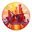 Cityscape of Skyscrapers in Modern City X - Horloge murale moderne-59913094