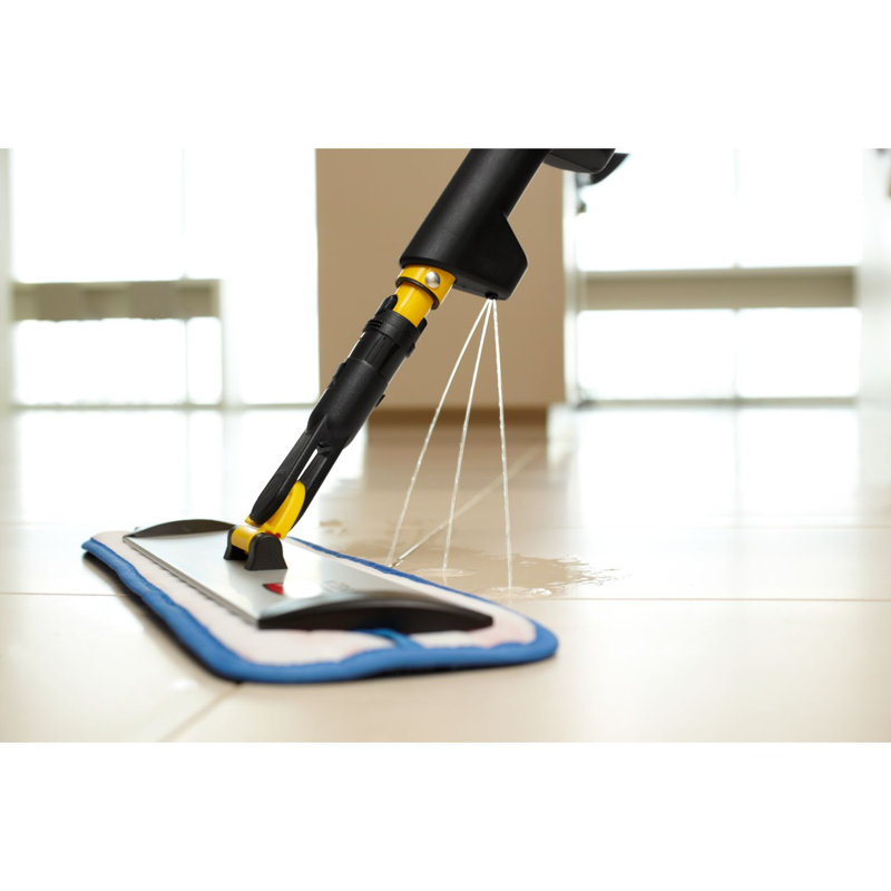 Yellow Microfiber Spray Mop with Telescopic Handle