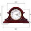 Horloge de manteau de cheminée - mouvement à quartz, à pile, horloge de manteau silencieuse (12 pouces)