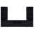 Sloat Black 3-shelf Media Tower Entertainment Pier