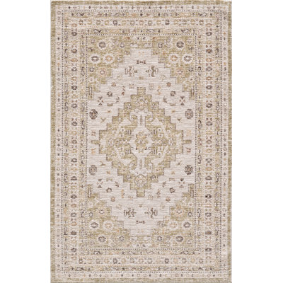 Mira Cellar Machine Woven Performance Area Rug - Ivory/Sage - 7'10" x 11'