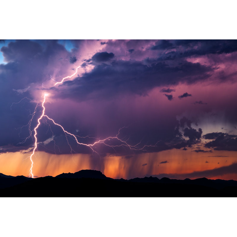 Lightning - Photographie sur toile tendue, L 48 po x H 32 po