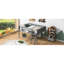 Lit mezzanine double en bois gris avec construction-241233904-241233911