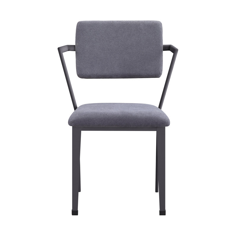 Cargo Gray Fabric & Gunmetal Finish Office Chair, Gray