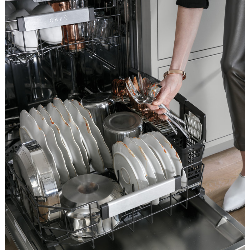 24" 39 dBA Smart Built-In Button Control Dishwasher, Stainless Steel