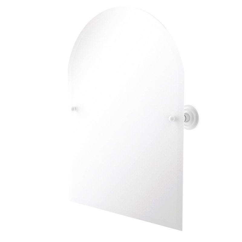 Miroir arqué 21 "x 26" Marchmont, Blanc mat