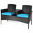 2 - Person Patio Conversation Sets with Cushions-1223633242