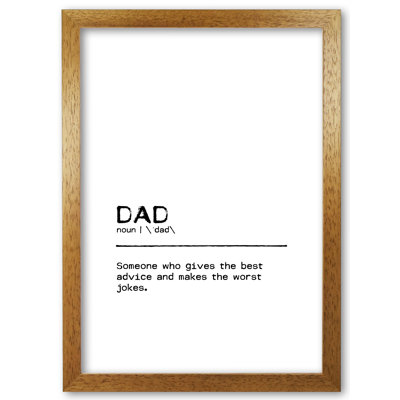 Dad Advice 1 Piece Wall Art