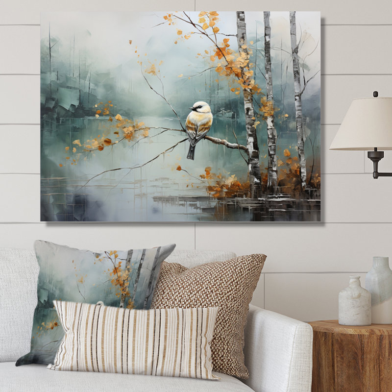 Birch Woods Ethereal Elegance I - Impression, H 34 po x l 44 po x P 1,5 po, Toile tendue