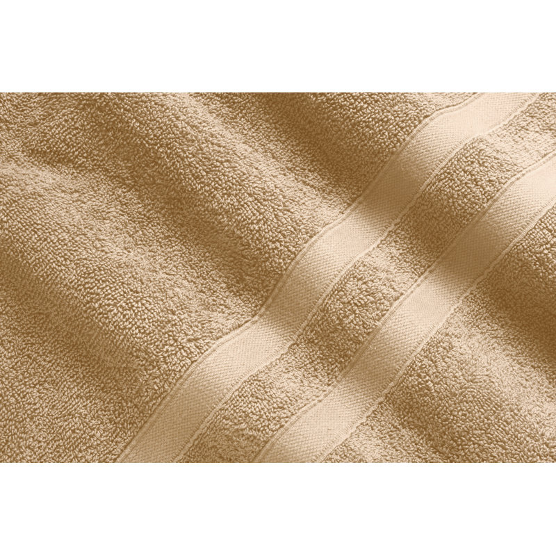 Ensemble de serviettes en coton égyptien 18 pièces Bibb Home Zero Twist (9 couleurs disponibles), Lin
