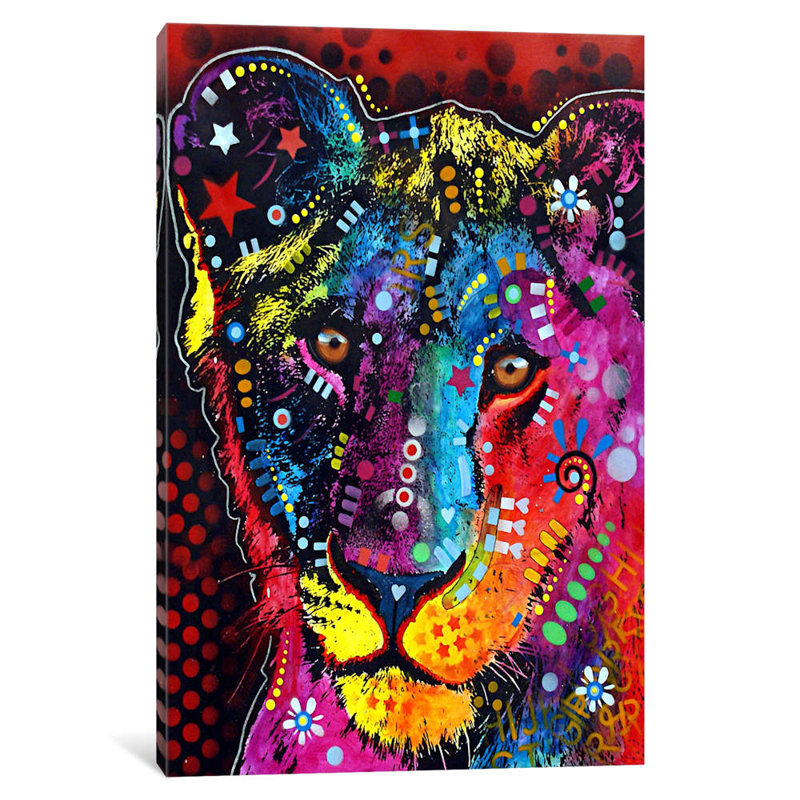 Young Lion by Dean Russo - Wrapped Canvas Print, 101.6 cm H x 66.04 cm W x 3.175 cm D